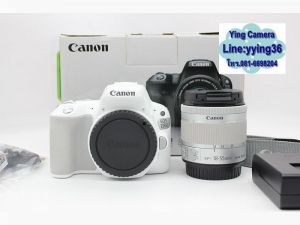 ขาย Canon EOS 200D + Lens 18-55mm IS STM รุ่นใหม่ (สีขาว) สภาพสวยใหม่ ชัตเตอร์ 1,xxxรูป อดีตประกันร้าน จอปรับหมุนได้ มี WIFIในตัว เมนูไทย อุปกรณ์พร้อมกล่อง